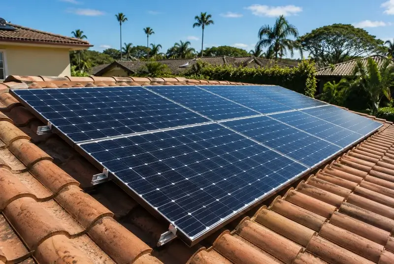 Installation de panneaux solaires à Sainte-Ouenne
